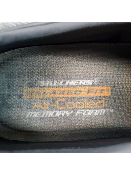 Skechers Shoes Mens Size 8.5 Creston Moseco Gray Textile Slip On Loafers *Read* main image 4